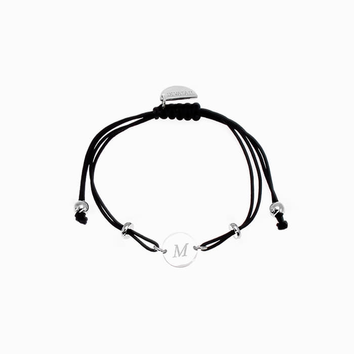 [각인팔찌]Mini Coin Initial Knot Bracelet