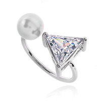 Pearl Cubic Ring DRCP012S