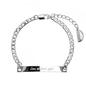 [각인팔찌]Lettering Feminine Chain Bracelet