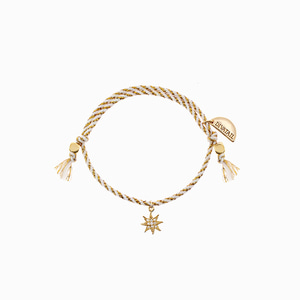 Gold Stripe Little Star Bracelet