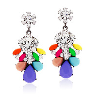 Rainbow Jelly Crystal Earring