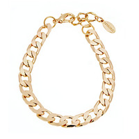 Feminine Shiny Gold Chain Bracelet