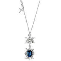 [롱목걸이]Montana DS Crystal Cross Long Necklace