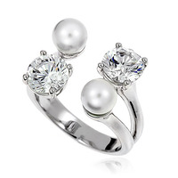 Pearl Cubic Ring DRCP001S